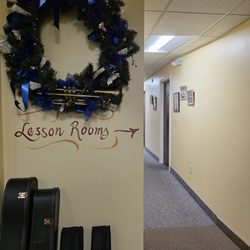 Beller's Music - Hallway bwtween shop and lessons areas