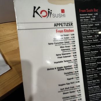 Koji Sushi - Menu - Sushi Bars Near Me - McKinney, Texas