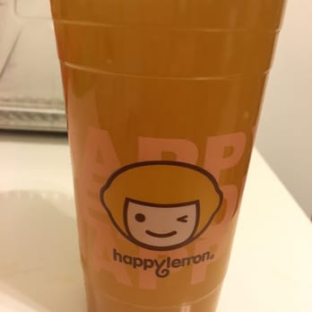 Happy Lemon - Pineapple Lemonade with real bits of pineapple! - Taiwanese Near Me - Flushing, New York