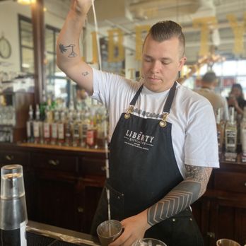 The Liberty Distillery - Bartender working on my drank! - Distilleries Near Me - Vancouver, British Columbia