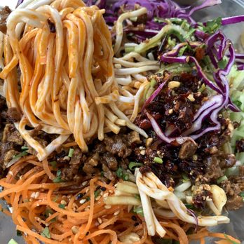 Spring Cafe - Zhajiang Noodle Salad (Spicy) - Vegan Near Me - New York, New York Spring Cafe - Zhajiang Noodle Salad (Spicy) - Vegan Near Me - New York, New York