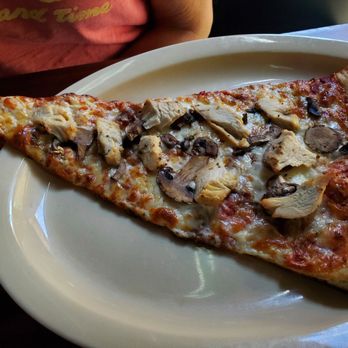 Vaughn's Pizzeria and Draft House - Lunch special slice. Chicken and mushrooms - Pizza Near Me - Flower Mound, Texas Vaughn's Pizzeria and Draft House - Lunch special slice. Chicken and mushrooms - Pizza Near Me - Flower Mound, Texas