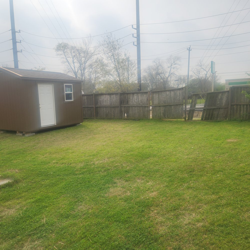 Ulrich Lifestyle - Our fence after delivery and them trying their best to put it back - Sheds & Outdoor Storage Near Me - Cleburne, Texas