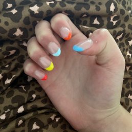 When I got my nails filled in.