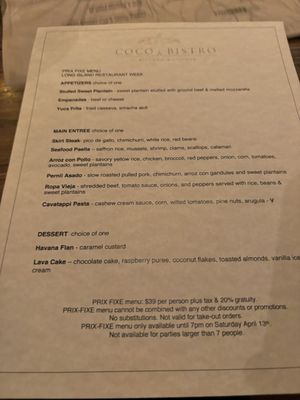 Menu photo 1 Coco Bistro Kitchen & Lounge Smithtown, NY