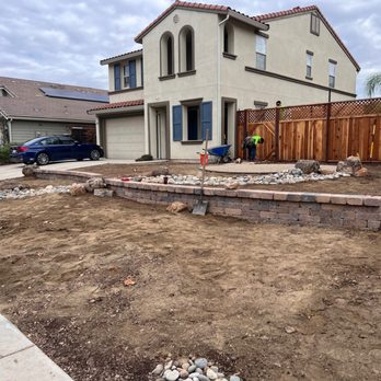 Lara landscape custom - Reimagined the front yard. - Landscaping Near Me - San Martin, California