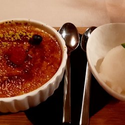 Löwengrube - Dieses Dessert ist gut, das Sorbet war exzellent.