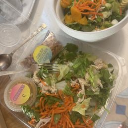 Take out means tossing salads yourself Take out means tossing salads yourself