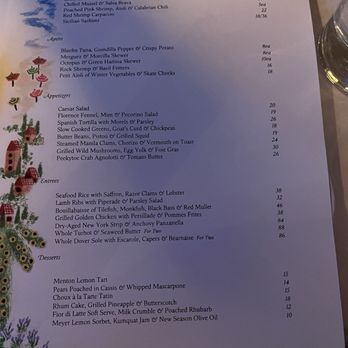 Crevette - Menu (March 12 2025) - Seafood Near Me - New York, New York