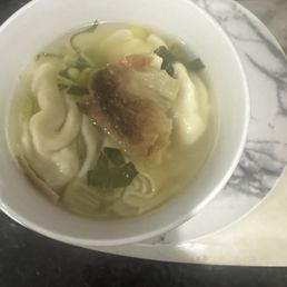 Wonton Soup yesterday,I have never had this problem,, opened my soup today for dinner I saw a burnt Wonton Ton ,taste awful Wonton Soup yesterday,I have never had this problem,, opened my soup today for dinner I saw a burnt Wonton Ton ,taste awful