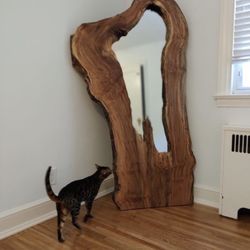 UrbanBurb Furniture - One of a kind mirror! Beautiful store, wonderful woodwork, and great service