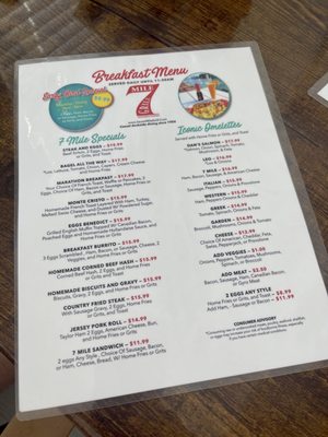 Menu photo 1 7 Mile Grill Marathon, FL