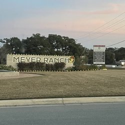 Meyer Ranch - Entrance sign on right