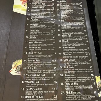 Osaka - Menu special rolls - Japanese Near Me - Shoreham, New York