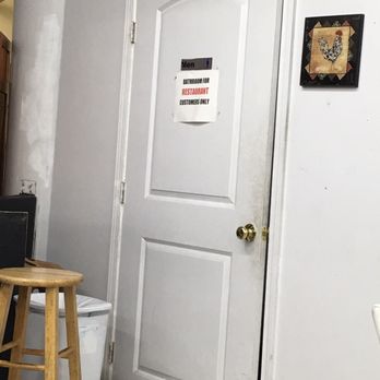 Cleo's - Restroom door - Mediterranean Near Me - New Orleans, Louisiana