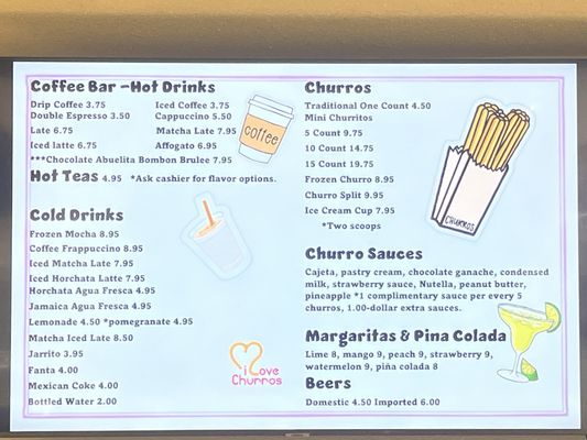 Menu photo 2 I Love Churros San Antonio, TX