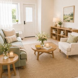 River Commons Senior Living - Living room area