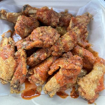 Wings 2 Go - 20pc wings, Flavor: Wings2Go style Lemon pepper with hot drizzle - Chicken Wings Near Me - Inglewood, California Wings 2 Go - 20pc wings, Flavor: Wings2Go style Lemon pepper with hot drizzle - Chicken Wings Near Me - Inglewood, California