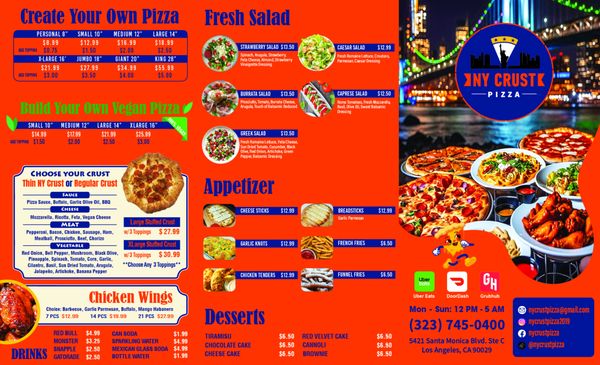 Menu photo 4 NY Crust Pizza Los Angeles, CA