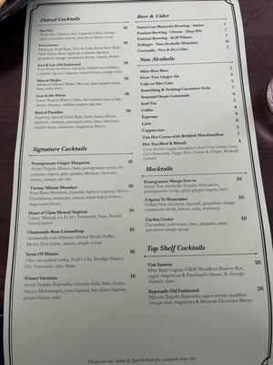 Menu photo 1 VIM Dining & Desserts Santa Cruz, CA Menu photo 1 VIM Dining & Desserts Santa Cruz, CA