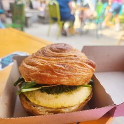 Colectivo Coffee 68th St - Goat cheese and egg croissant