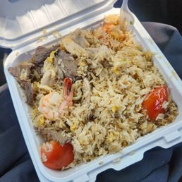 Shrimp, Chicken, AND Pork Combination Plate Shrimp, Chicken, AND Pork Combination Plate