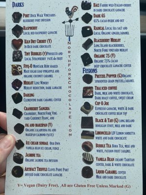 Menu photo 3 North Fork Chocolate Company Mattituck, NY