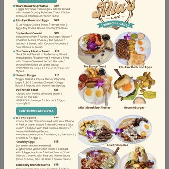 Mia's Cafe - Menu - Cafes Near Me - Signal Hill, California Mia's Cafe - Menu - Cafes Near Me - Signal Hill, California