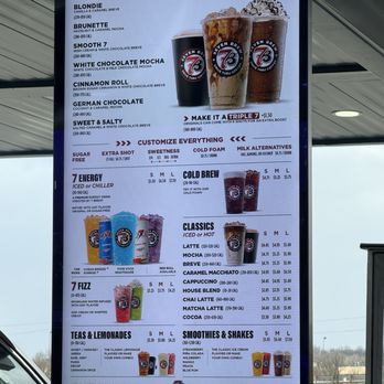 7 Brew Coffee - Menu - Coffee & Tea Near Me - Lancaster, Ohio