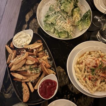 Bravado - Fries, Caesar salad, and lobster mac & cheese - Tapas/Small Plates Near Me - Covina, California