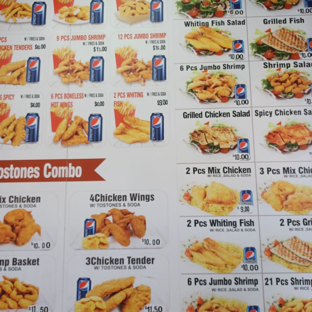 Kennedy Fried Chicken - the menu for the restaurant - Chicken Wings Near Me - Bronx, New York