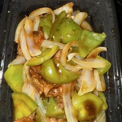 Best Food In Town - Wrong order.. not broccoli , mostly peppers n onions n containers was not packed full
