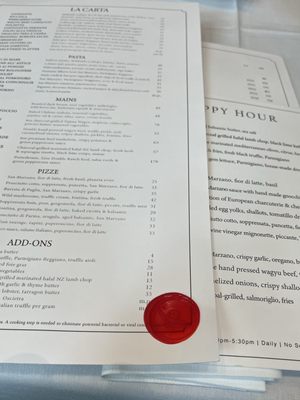Menu photo 2 Acquafarina Vancouver, BC