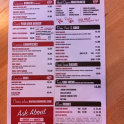 Wayback Burgers - Menu page 1
