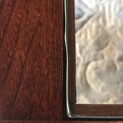 Lewisville Glass & Mirror - Uneven edges.