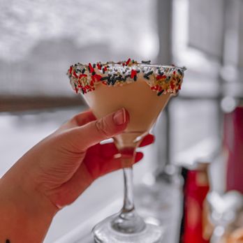 Cin Cin Burger BAR - Sugar cookie seasonal martini! - Burgers Near Me - Winston-Salem, North Carolina