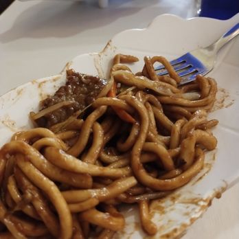 Noodles And Dumplings - Hand pulled (combo beef/chicken/shrimp) fried noodles - Noodles Near Me - McAllen, Texas Noodles And Dumplings - Hand pulled (combo beef/chicken/shrimp) fried noodles - Noodles Near Me - McAllen, Texas