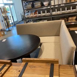 A settee costing $2k (table not included) A settee costing $2k (table not included)