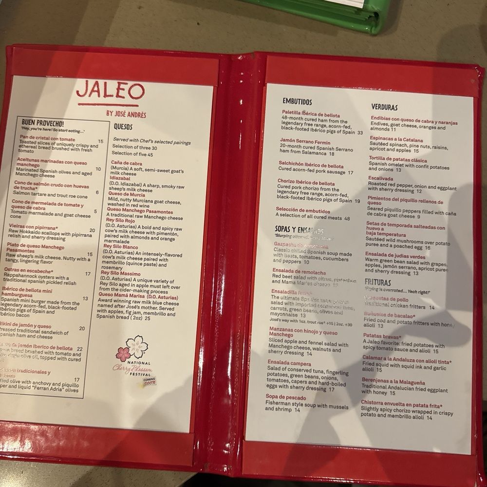 Jaleo - The menu - Spanish Near Me - Washington, DC, District of Columbia Jaleo - The menu - Spanish Near Me - Washington, DC, District of Columbia