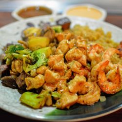 Nagoya Steakhouse and Sushi Bar - Hibachi Shrimp, Steak, & Chicken Combination Dinner