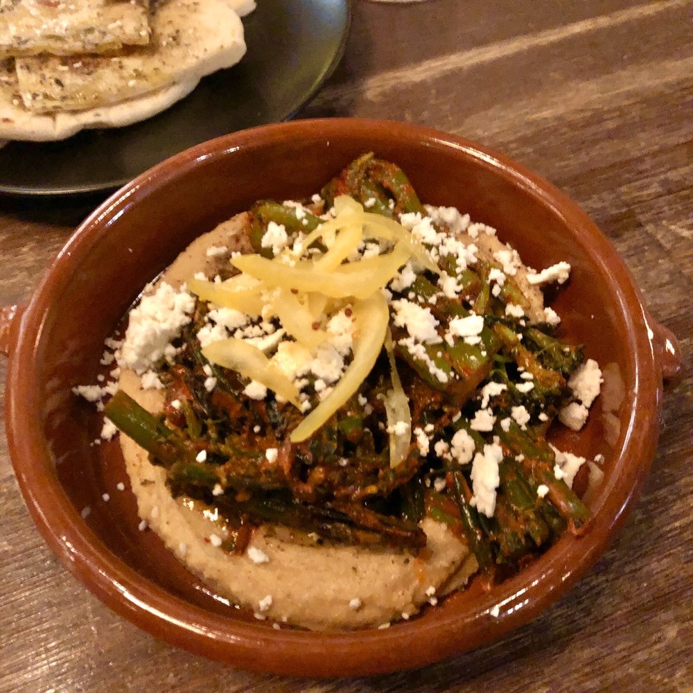 Wine & Growl - Seared broccolini with harissa - Tapas/Small Plates Near Me - Portland, Oregon Wine & Growl - Seared broccolini with harissa - Tapas/Small Plates Near Me - Portland, Oregon