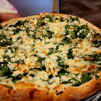 Saratoga Pizzeria & Grill - Cheese and spinach pizza - Pizza Near Me - Springfield, Virginia Saratoga Pizzeria & Grill - Cheese and spinach pizza - Pizza Near Me - Springfield, Virginia