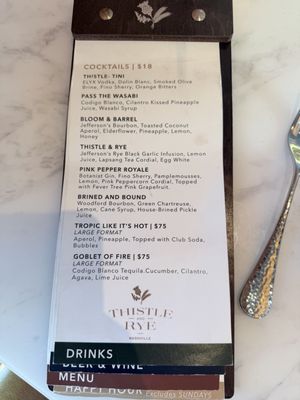 Menu photo 4 Thistle & Rye Nashville, TN