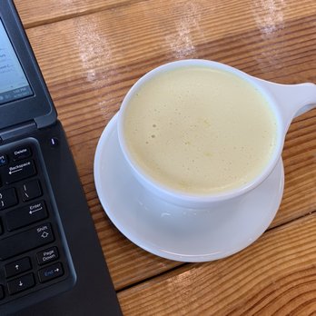 Fount Coffee + Kitchen - Golden milk latte with oat milk - Coffee & Tea Near Me - Morrisville, North Carolina Fount Coffee + Kitchen - Golden milk latte with oat milk - Coffee & Tea Near Me - Morrisville, North Carolina
