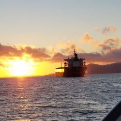 Columbia River Eco Tours - We were headed back at sunset. So pretty out on the river.