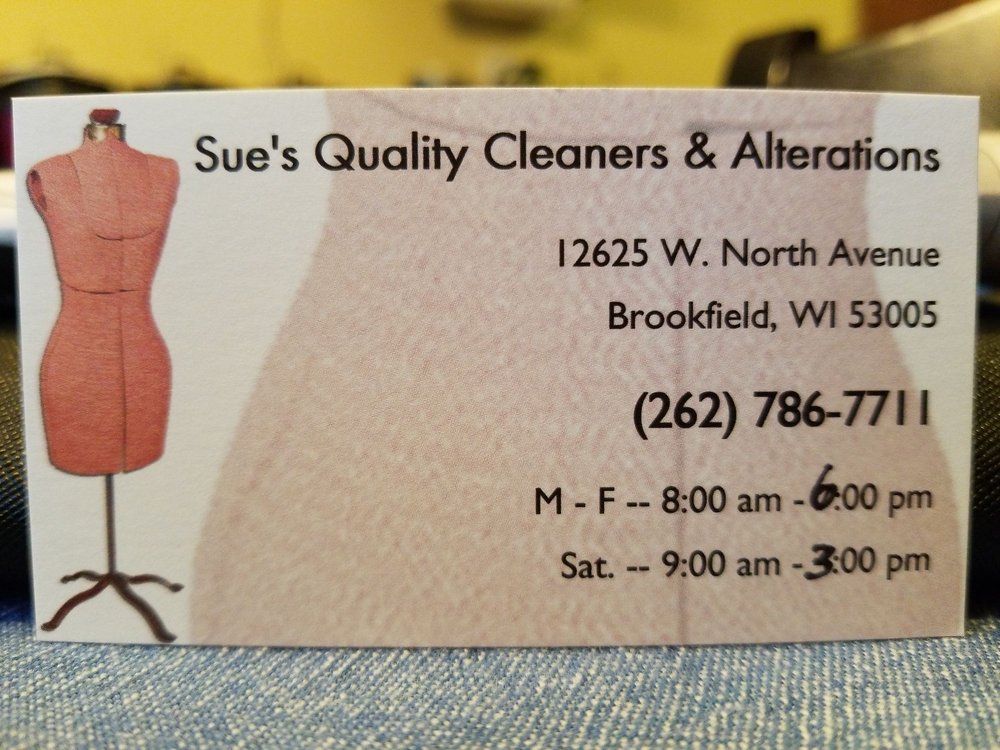SUE’S QUALITY CLEANERS & ALTERATIONS Updated September 2024 12625 W
