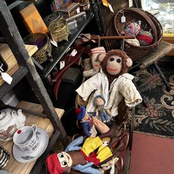 Creek Side Antiques - A Monkey in Silk Bathrobe, and other unique and great collectibles.