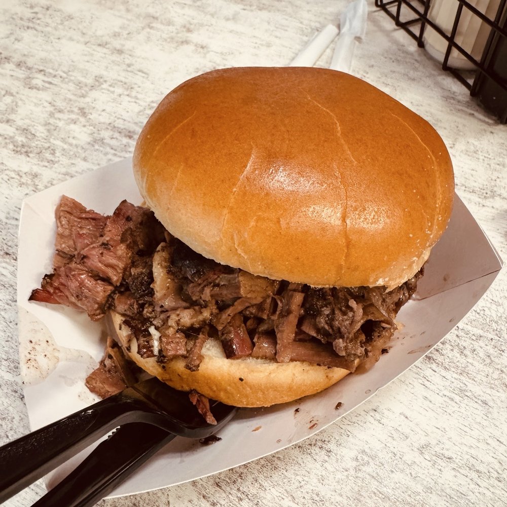 Big John's Texas BBQ - Brisket sandwich - Barbeque Near Me - Page, Arizona Big John's Texas BBQ - Brisket sandwich - Barbeque Near Me - Page, Arizona