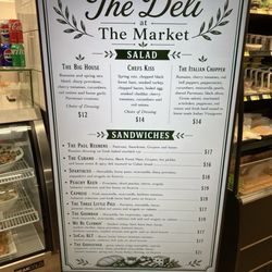Deli menu