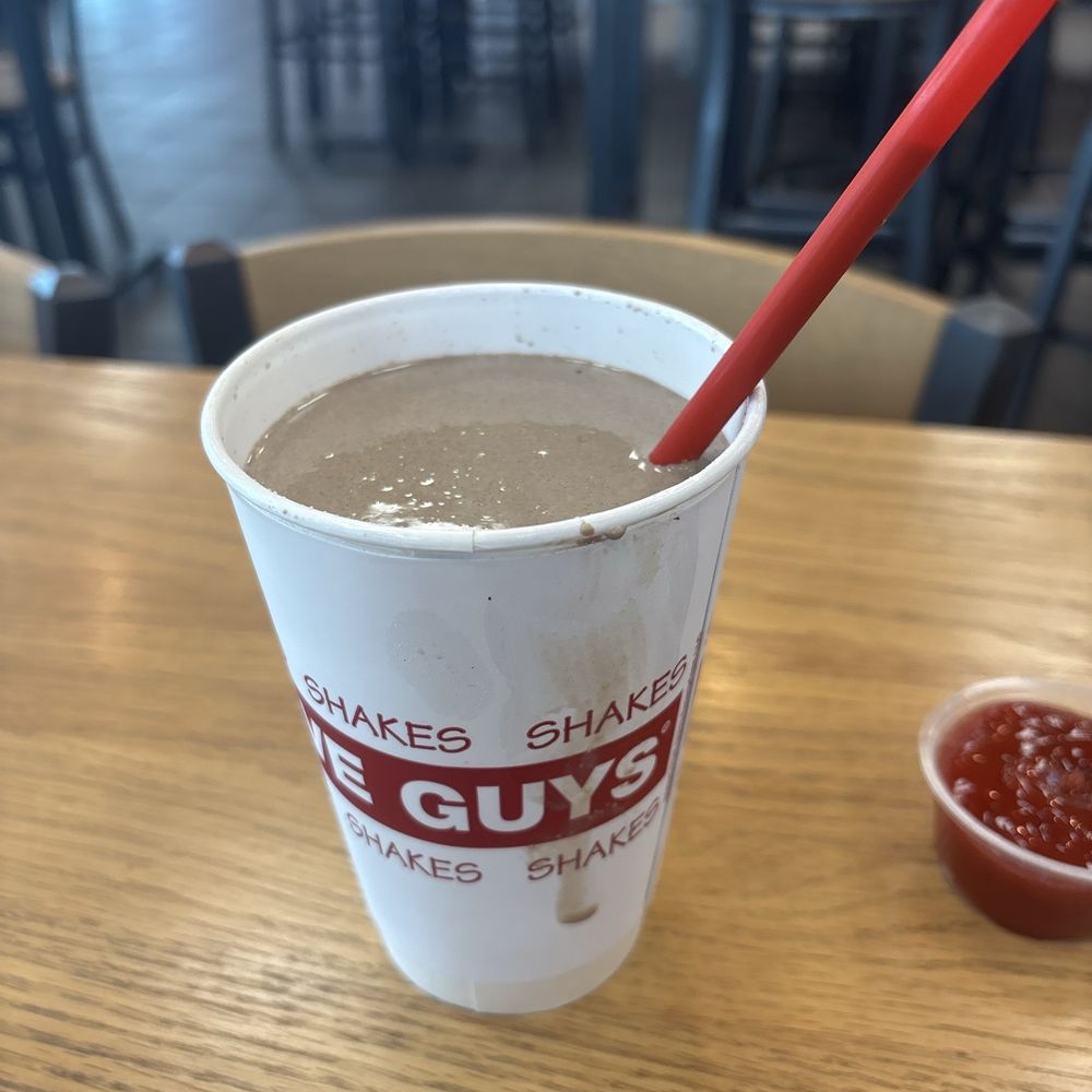 Five Guys - Chocolate shake, i took the too off - Burgers Near Me - Land O' Lakes, Florida